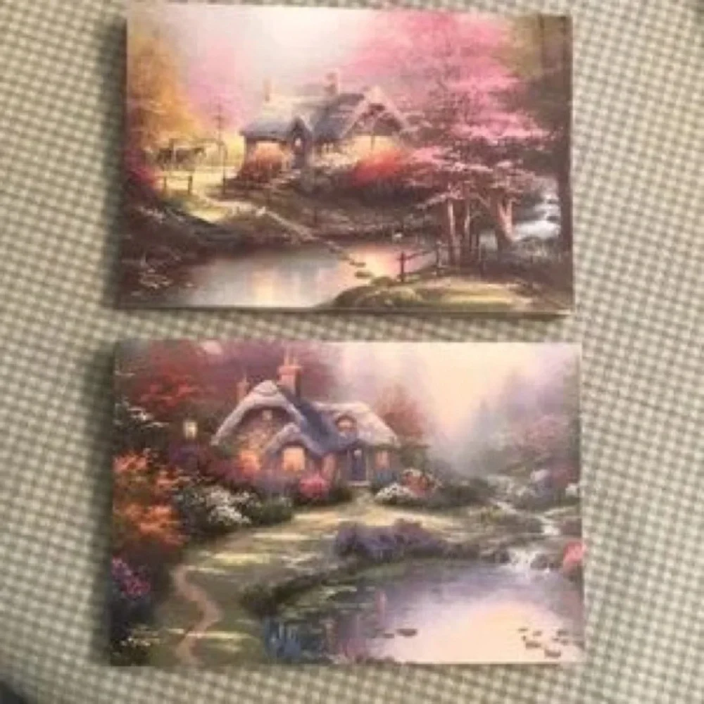 Thomas Kinkade 'Places in the Heart' Note Cards - Pastel Cottage (Set)